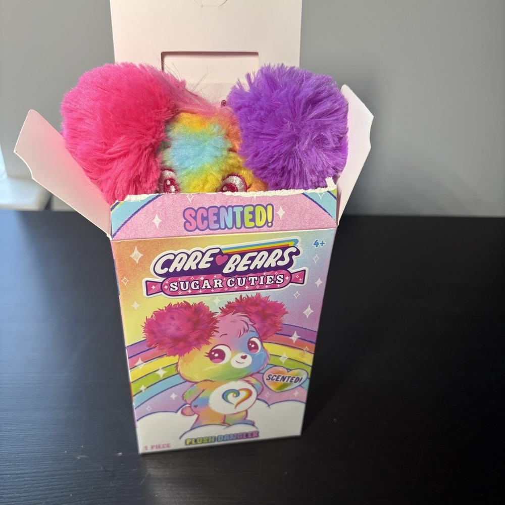 Unboxed NEW! Care Bears Sugar Cuties 6" Togetherness Scented Plush w metal clip
